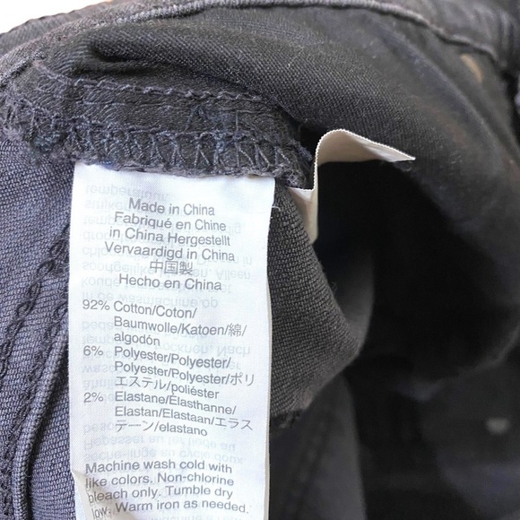 madewell 9" High Rise Skinny Cut Off Jeans-Washed Black - Picture 9 of 13